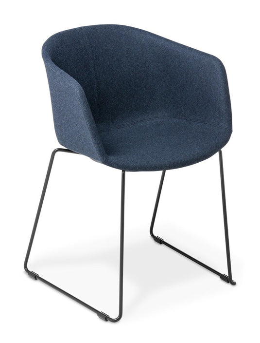 Eden Max Tub Sled Chair - Fully Upholstered