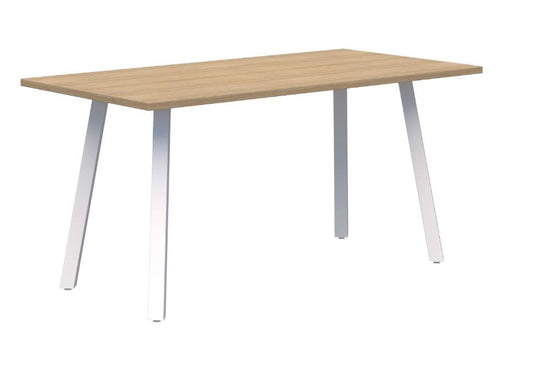 Modella Angled Leg Table - White Frame