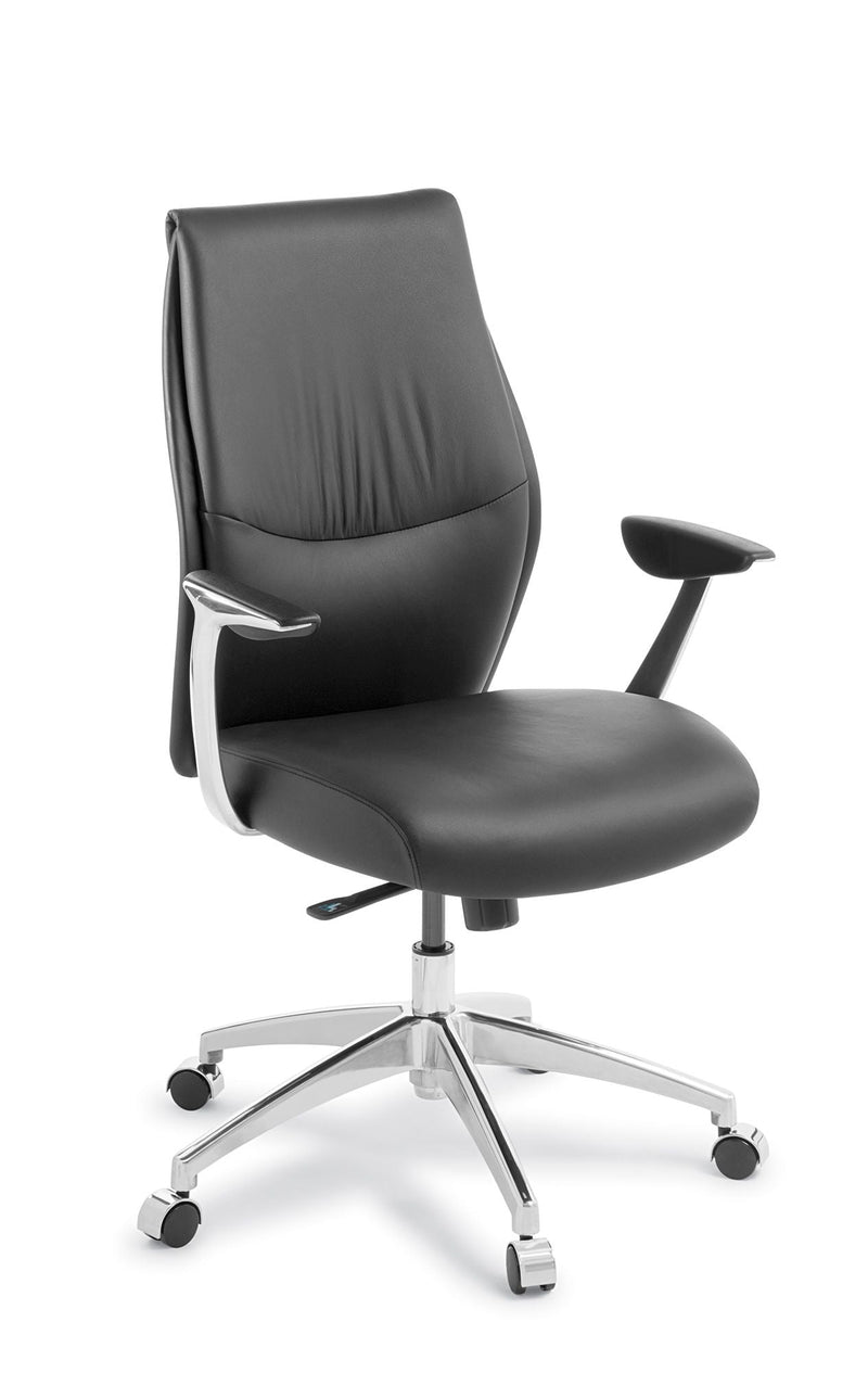 Load image into Gallery viewer, Eden Domain Black Leather Chair
