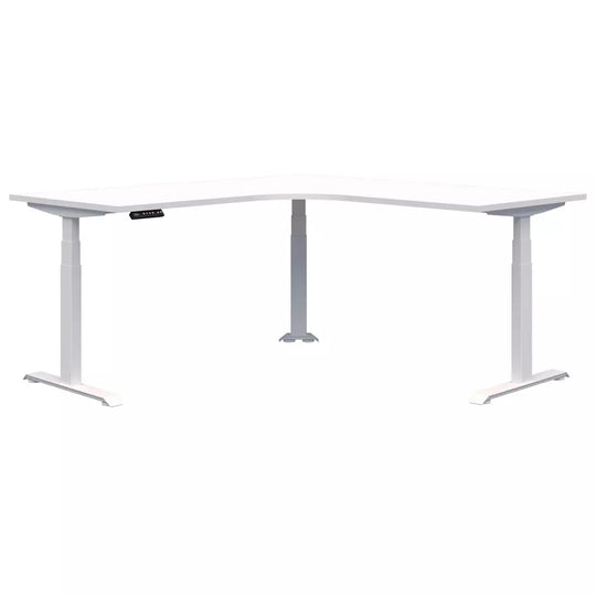 Pintari Workstation - Dual Motor Standing Desk - White Base