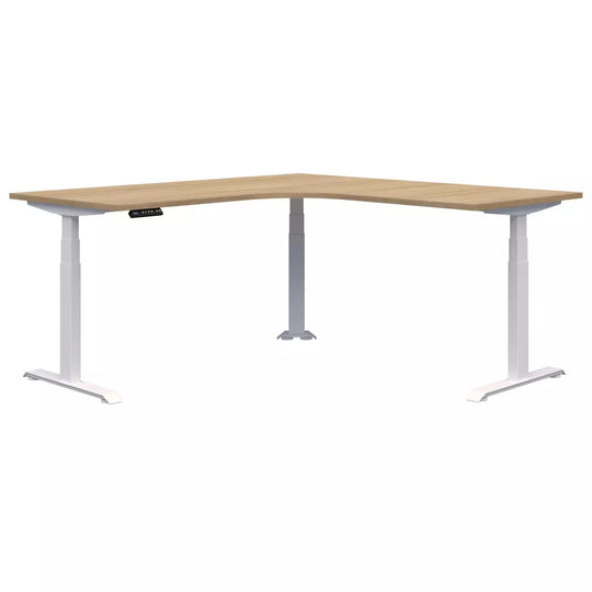 Pintari Standing Workstation Desk - White Base