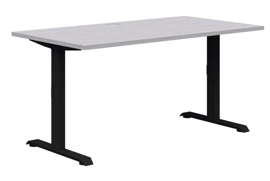 Pintari Fixed Height Straight Desk - Black Frame