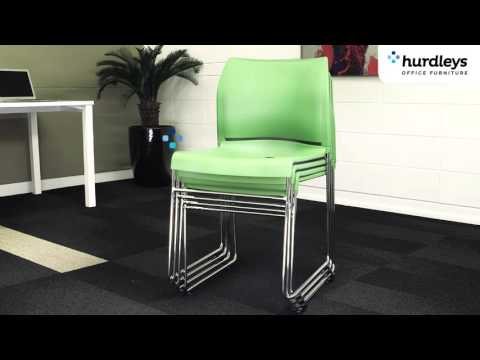 Load and play video in Gallery viewer, Buro Envy Skid Base Chair (Min order: 4)
