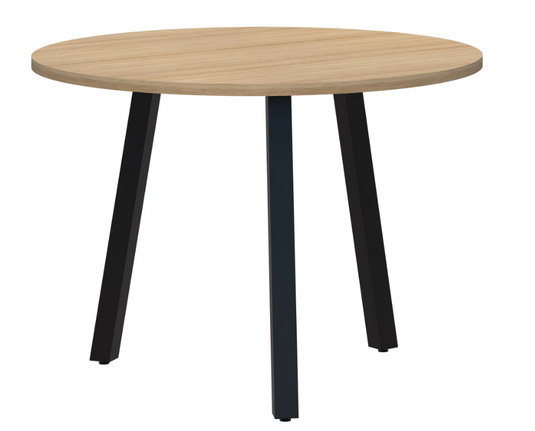 Modella Angled Round Table - Black Frame